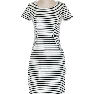 Xhilaration Black and White Striped Mini Dress